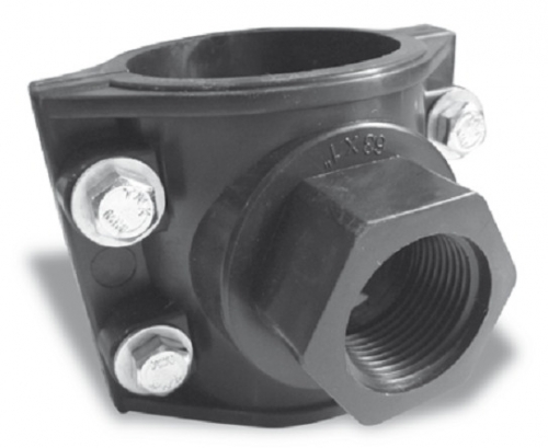 Saddle Clamp PE แคล้มรัดแยกพีอี (ออกด้านเดียว)